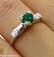 0.50ct Antique Vintage Art Deco Green Emerald Diamond - 10