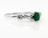0.50ct Antique Vintage Art Deco Green Emerald Diamond - 2