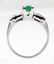 0.50ct Antique Vintage Art Deco Green Emerald Diamond - 5