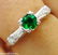 0.50ct Antique Vintage Art Deco Green Emerald Diamond - 7