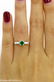 0.50ct Antique Vintage Art Deco Green Emerald Diamond - 8