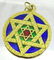 Vintage Cloisonne Enamel , 18 karat Gold Star of David - 5