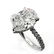 Vintage GIA 2.50ctw PEAR Shaped Diamond Pave Solitaire