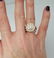 NEW 14k YELLOW GOLD 2.00ct ROUND DIAMOND FLOWER HALO - 8