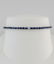 14K WHITE GOLD 5.50ct ROUND BLUE & WHITE SAPPHIRE