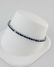 14K WHITE GOLD 5.50ct ROUND BLUE & WHITE SAPPHIRE - 2