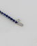 14K WHITE GOLD 5.50ct ROUND BLUE & WHITE SAPPHIRE - 7