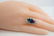 Natural Amethyst Topaz Diamond Ring 14K White Gold - 6