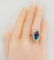 Natural Amethyst Topaz Diamond Ring 14K White Gold - 8