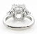 GIA 6.01ct Estate Vintage Cushion Diamond Three-stone - 4