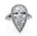 Colorless GIA 3.64ct Estate Vintage PEAR Shaped Diamond