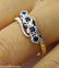 0.18ct Antique Vintage Blue Sapphire Four Stone - 10