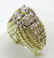Unique 14 karat Gold and Diamond Sculpted Ring - 2