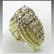 Unique 14 karat Gold and Diamond Sculpted Ring - 3