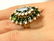 9.73ctw Vintage Estate Retro Green TOURMALINE with - 4