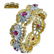Franklin Mint Ruby Eternity Band Ring 14K Yellow Gold