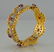 Franklin Mint Ruby Eternity Band Ring 14K Yellow Gold - 4