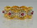 Franklin Mint Ruby Eternity Band Ring 14K Yellow Gold - 7