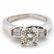 14k White Gold And 1.07ct Round Diamond Ring With