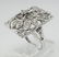 Masonic 56 Eastern Star Diamond Ring 14K White Gold - 8