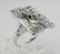 Masonic 56 Eastern Star Diamond Ring 14K White Gold - 9