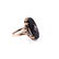10k Yellow Gold Vintage Onyx and Diamond Ring - 2