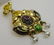 Antique 14kt gold, Enamel, Ruby & Diamond Earrings - 3