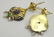 Antique 14kt gold, Enamel, Ruby & Diamond Earrings - 5