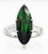 GIA 3.85ct Estate Vintage Green Tourmaline Diamond