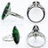 GIA 3.85ct Estate Vintage Green Tourmaline Diamond - 3