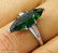 GIA 3.85ct Estate Vintage Green Tourmaline Diamond - 7