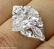GIA 3.08ct Antique Vintage Old Mine Pear Diamond - 9