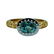 Luca Jouel Green Sapphire Platinum and 18 Carat Yellow