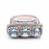 Sterling Silver 18k Yellow Gold Accents Blue Topaz