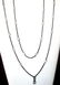 Antique 44-Inch Gunmetal Necklace With 26 Paste