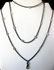Antique 44-Inch Gunmetal Necklace With 26 Paste - 6