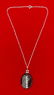 Antique French Jet & Cut Steel Pendant With Sterling - 3