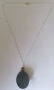 Antique French Jet & Cut Steel Pendant With Sterling - 5