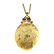 Luca Jouel Ornate Floral Malaia Garnet Necklace in 18