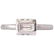 Luca Jouel Baguette Diamond Platinum Lotus Ring