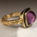 Luca Jouel Pink Tourmaline Cabochon Deco Style - 5