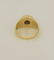 MENS 14k YELLOW GOLD 5.00ct RECTANGLE SMOKY TOPAZ ROUND - 4