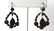 Pair of Antique Pate de Verre Earrings - 3