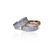 Luca Jouel Diamond Platinum Floral Band Ring - 8