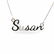 Custom 14k White Gold and 0.12cttw Diamond "Susan"