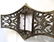 Edwardian Cut Steel Belt Buckle - 4