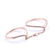 Diamond 14k Rose Gold Chained Linked Rings
