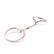 Diamond 14k Rose Gold Chained Linked Rings - 3