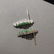18k Pair of emerald earrings - 6