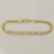 10k YELLOW GOLD XO 1/10ct ROUND DIAMOND MESH LINK - 4
